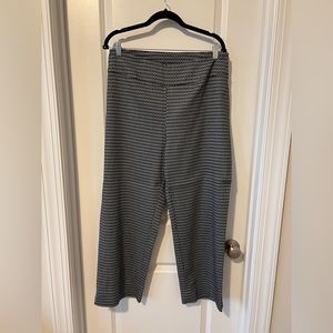 Sharagano pants, navy and white pattern, size 20, new with tags